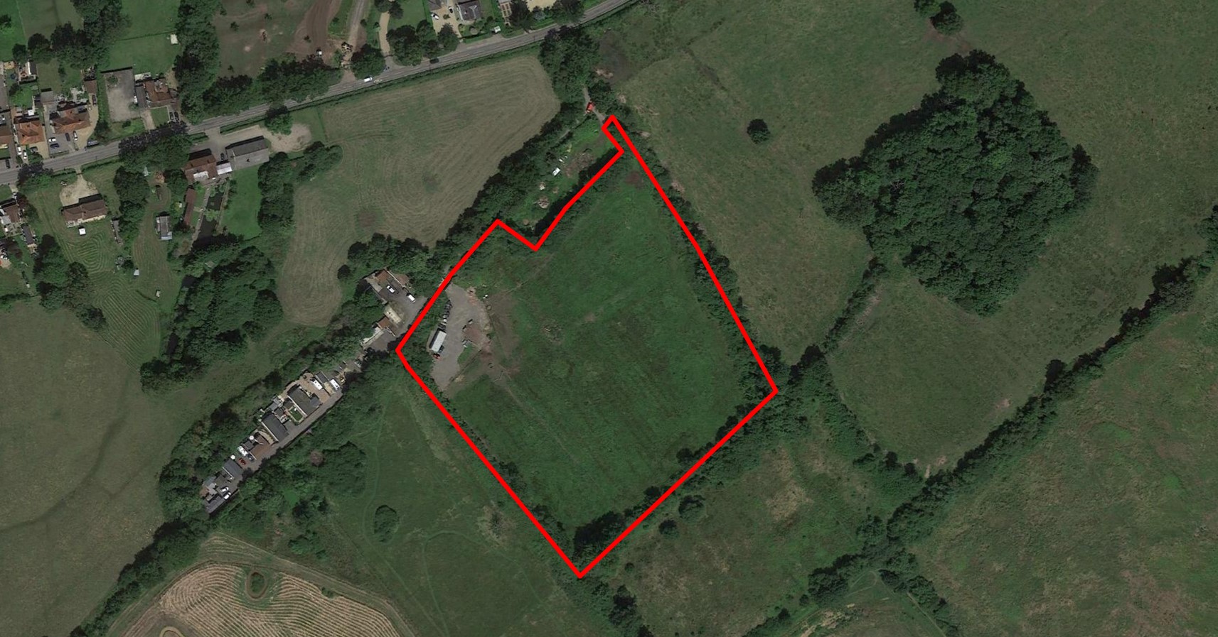 ABOUT 6 ACRES OF LAND WITH RECENT PLANNING PERMISSION IN WALTHAM ST LAWRENCE